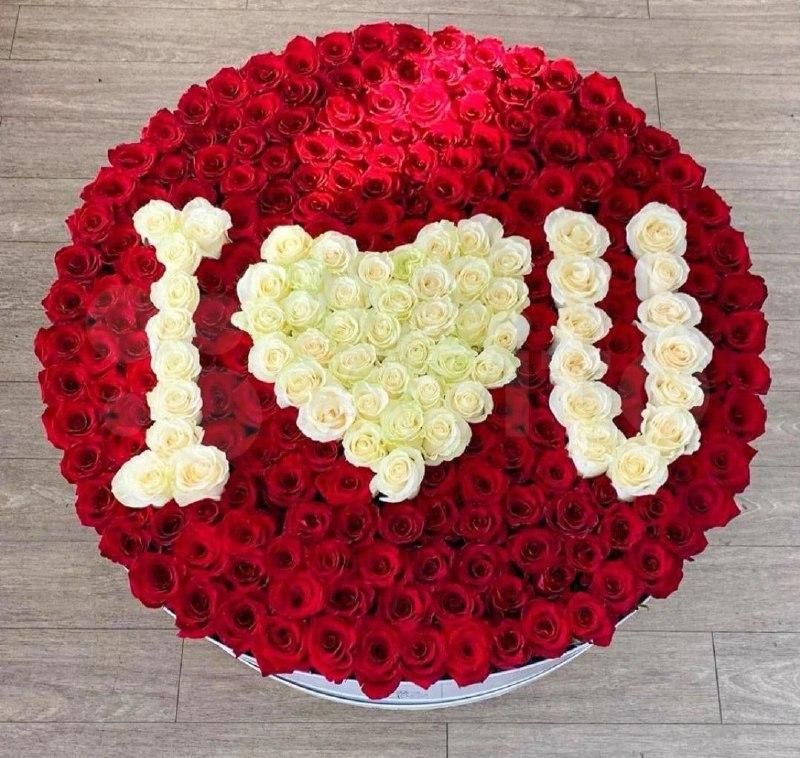 301 роза I LOVE YOU