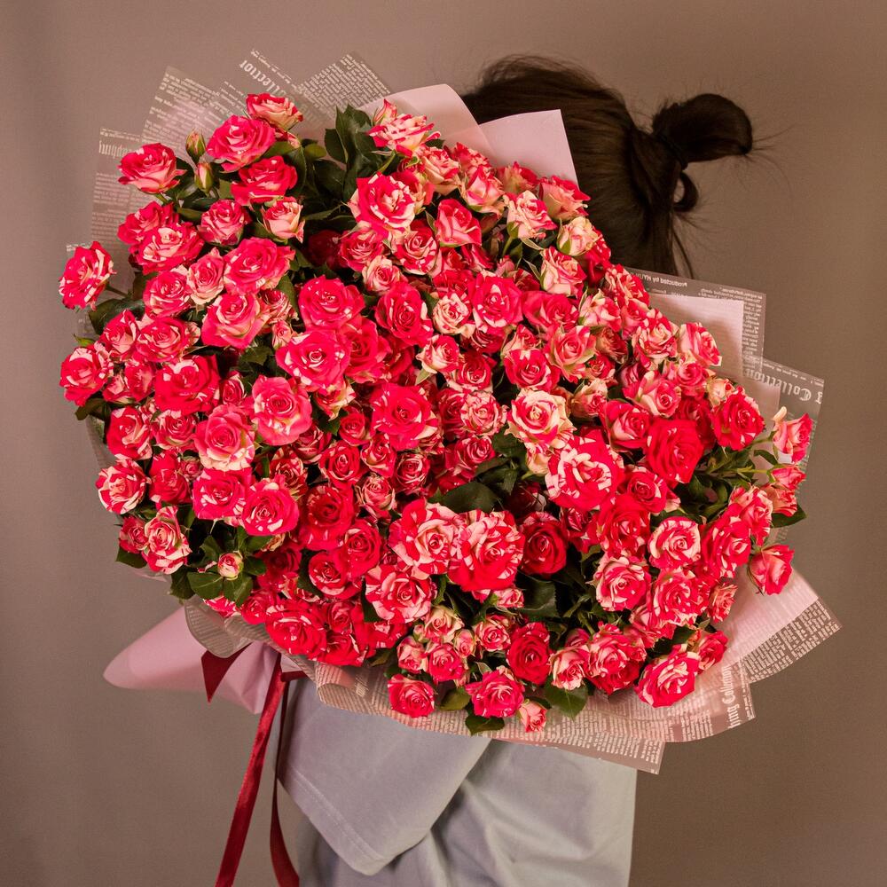 Кустовые розы ФаерФокс 39 шт