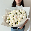 Белые пионы 35 шт