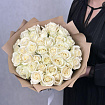 Белые розы 25 шт