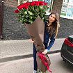 Букет из гигантских роз 140 см - 51 шт