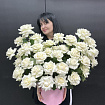 Французские розы 51 шт в коробке