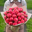Коралловые пионы 25 шт
