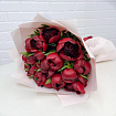 Красные пионы 19 шт