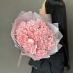 Нежно розовые гвоздики 19 шт
