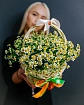 Ромашки 25 шт в корзине