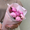 Розовые пионы 7 шт