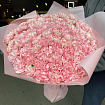 Розовые гвоздики 75 шт