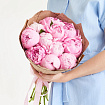 Розовые пионы 11 шт