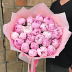 Розовые пионы 25 штук