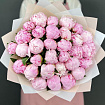 Розовые пионы 31 шт