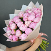 Розовые пионы 31 шт