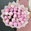 Розовые пионы 31 шт
