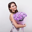 Сиреневые гвоздики 13 шт