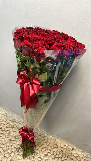 Метровые Розы 110 см - 35 шт