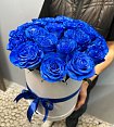 Синие Розы 25 шт в коробке