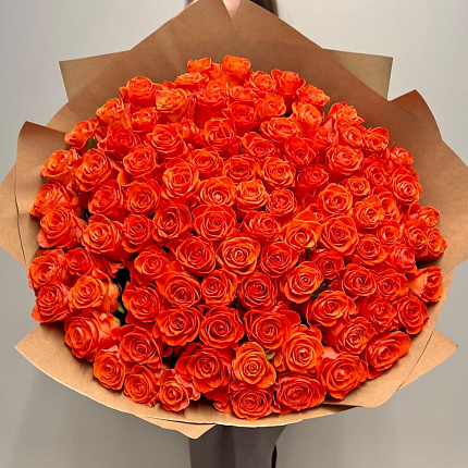 101 Оранжевая Роза