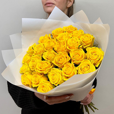Желтые Розы 25 шт