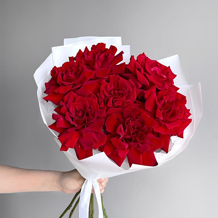 Королевские Красные Розы 7 шт