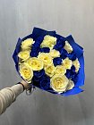 Синие Белые Розы микс 