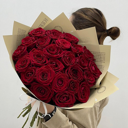 Красные Розы 25 шт