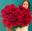 Метровые Розы 100 см - 35 шт