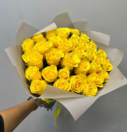 Желтые Розы 25 шт