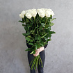 Метровые Белые Розы 110 см - 25 шт