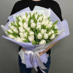 Белые тюльпаны 51 шт