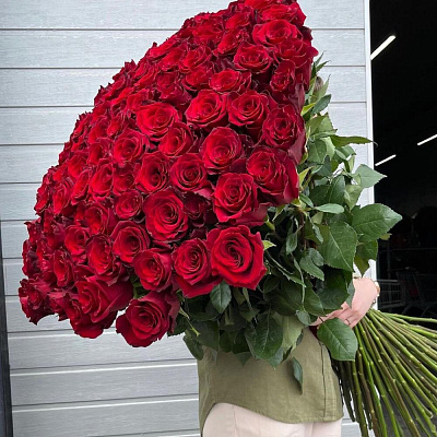 Высокие Розы 130 см - 101 шт